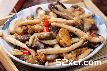 海蛎子炒什锦蘑菇的做法教
