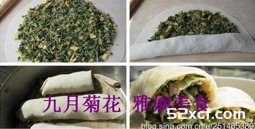 荠菜滋卷的做法