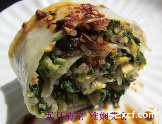 荠菜滋卷的做法