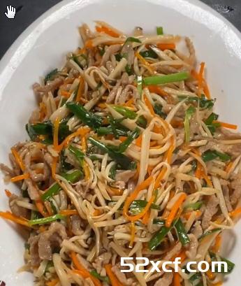 杏鲍菇肉丝的做法