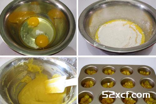 菠萝翻转小蛋糕的做法