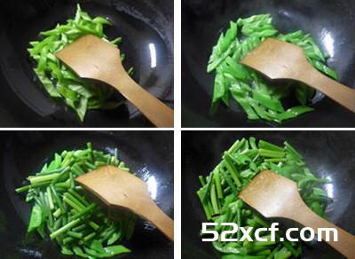 尖椒炒蒜薹的做法