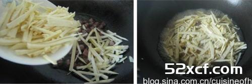 豌豆烩鲜笋的做法