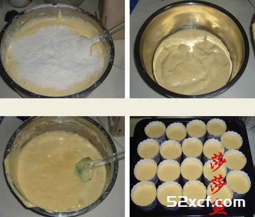 蜂蜜纸杯蛋糕的做法