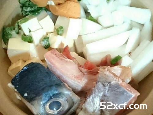 土鱼头白玉味噌汤的做法