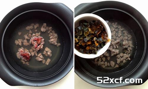 皮蛋瘦肉粥电饭煲做法
