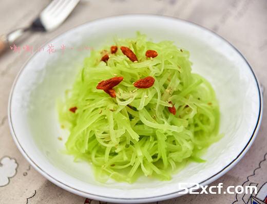 枸杞炝莴笋的做法