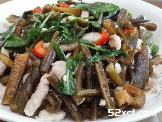 海茸炒肉丝的做法