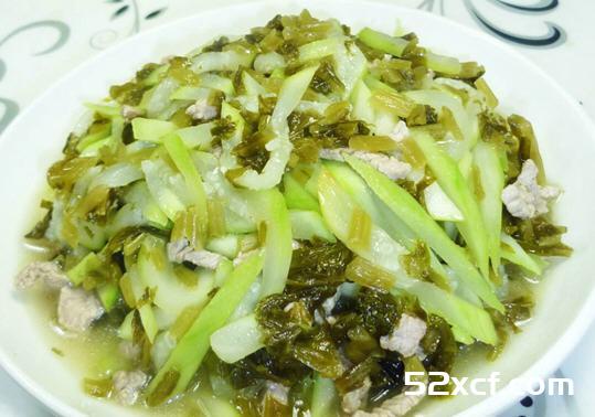 咸菜里脊肉炒夜开花的做法教