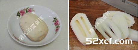 肉皮炒藕的做法