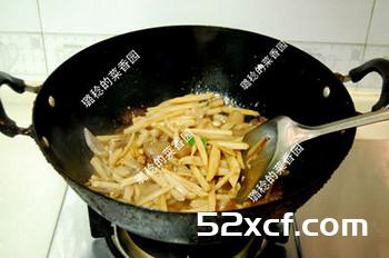 肉皮炒藕的做法