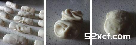 解用汤面法怎么做绿豆沙肉松饼