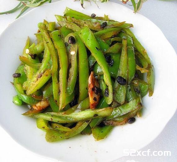 豆豉炒青椒丝的做法