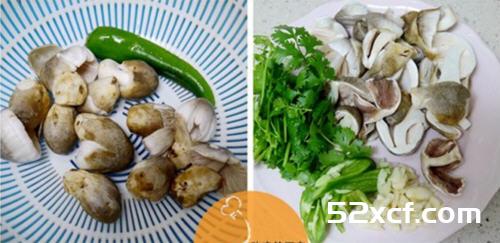 素炒草菇的做法