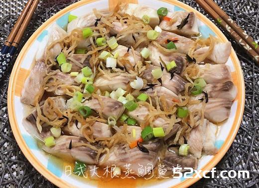 日式大根蒸鲷鱼片的做法