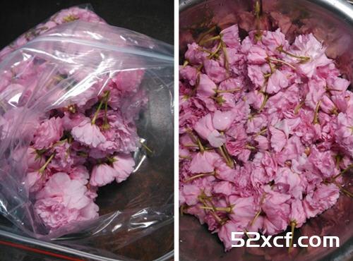 盐渍樱花的做法