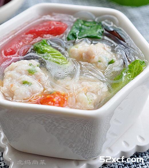 无淀粉鱼丸粉丝汤的做法