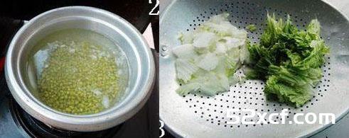 绿豆白菜汤的做法