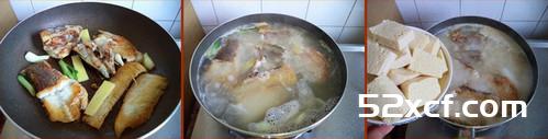 冻豆腐鱼骨汤的做法