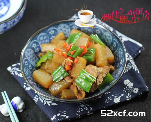 青椒魔芋肉片的做法