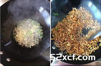 香韭干巴虾的做法