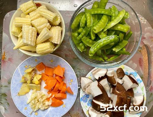 素食烩三鲜的做法