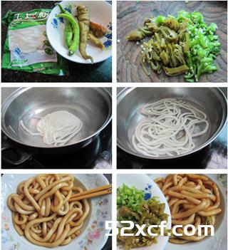 炝酸辣土豆粉的做法