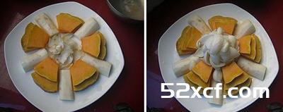 百合蒸南瓜的做法