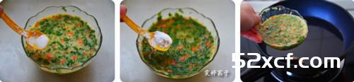 香椿芽胡罗卜蛋饼的做法