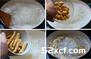 养生腐竹白果粥的做法
