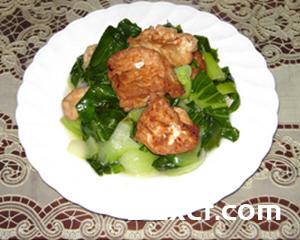 青菜烧豆腐的做法