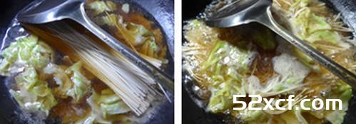 圆白菜卤牛腩拉面的做法