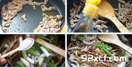 洋葱肉丝炒豆干的做法
