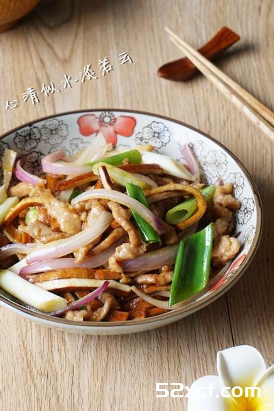 洋葱肉丝炒豆干的做法
