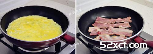 培根蛋堡的做法