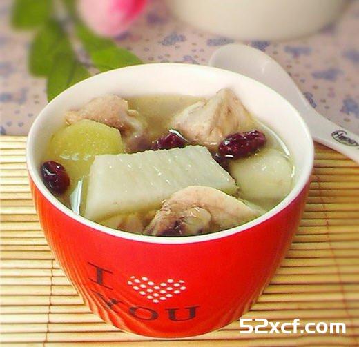 白萝卜炖鸡汤的做法