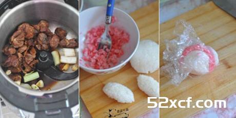粉色小羊卡通牛肉饭的做法