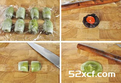 抹茶红豆蛋黄酥的做法