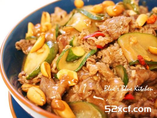 绍兴牛肉炒黄瓜片的做法