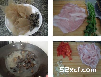 粉皮炒肉的做法