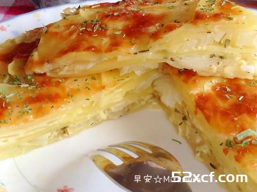 马铃薯洋葱叠派的做法