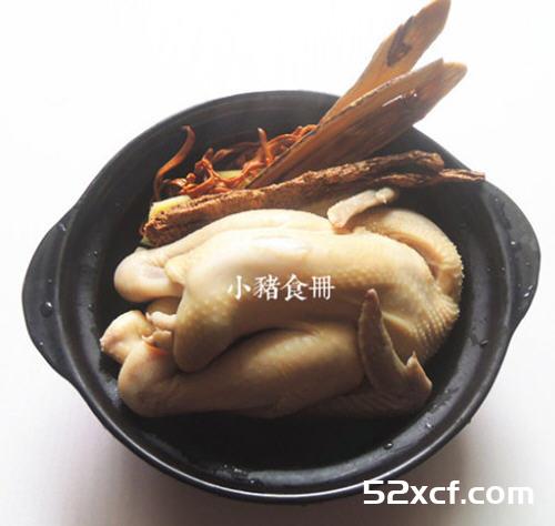 虫草药膳土鸡的做法