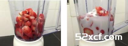 草莓牛奶冰的做法