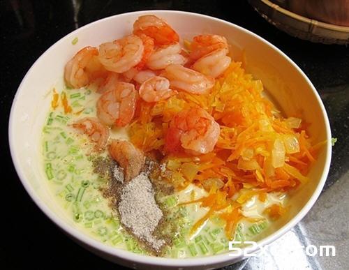 南瓜海鲜煎饼的做法