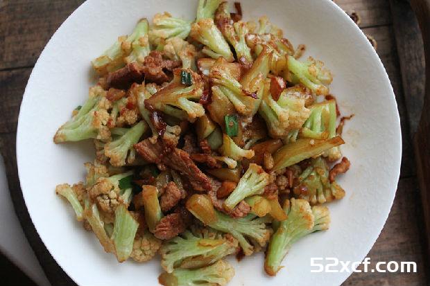 肉丝花菜的做法