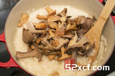 野生菌菇意大利烩饭的做法图解