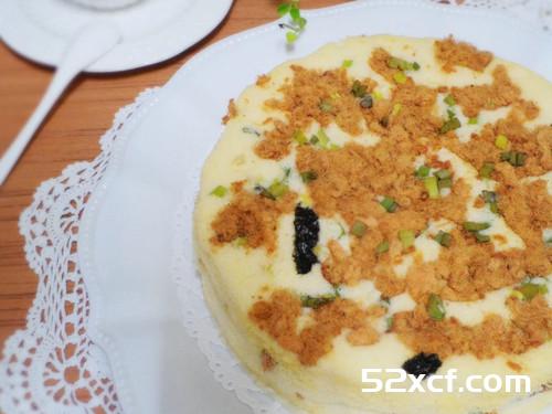 香葱肉松咸蛋糕的做法