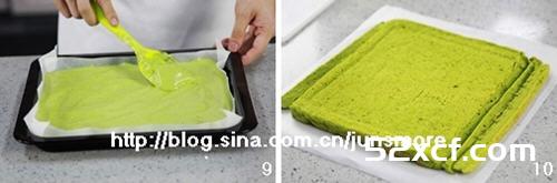 抹茶红豆蛋糕卷君之