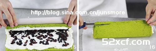抹茶红豆蛋糕卷君之