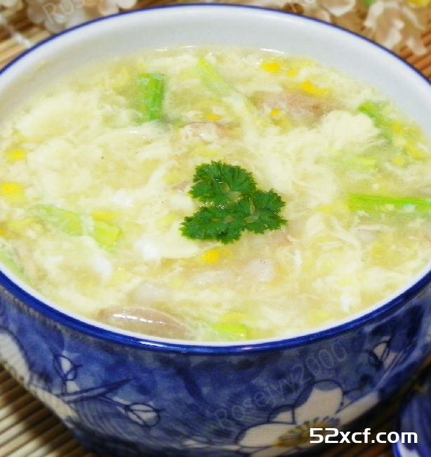 虾味玉米羹的做法